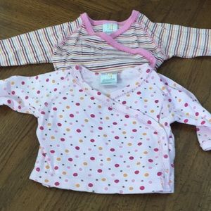 0-3 months Bundle of two long sleeve tops